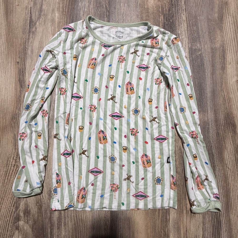 Kyte Baby Harry Potter Top Green Striped Honeydukes Whimsical